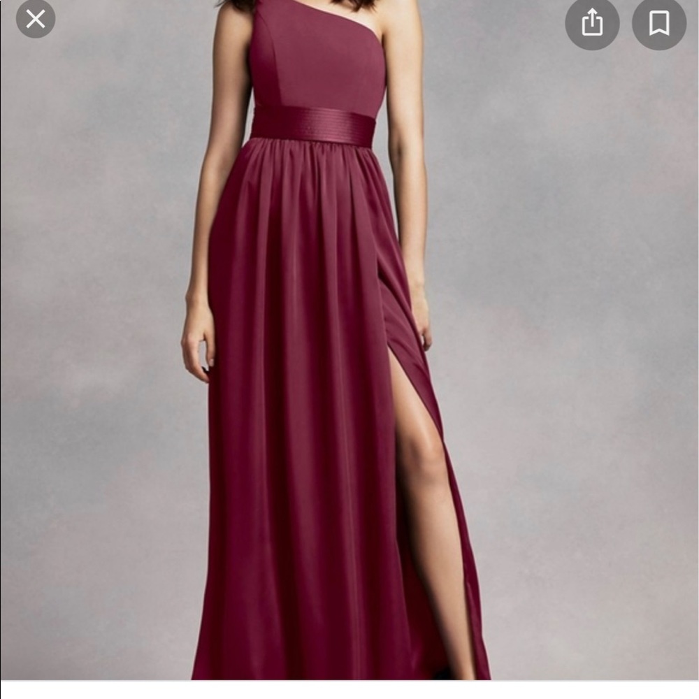 Bridesmaid dress Vera Wang from David’s Bridal